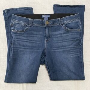 Democracy AB Tech Skinny Ankle Jeans Blue Dark Wash Women's Size 18W Pants